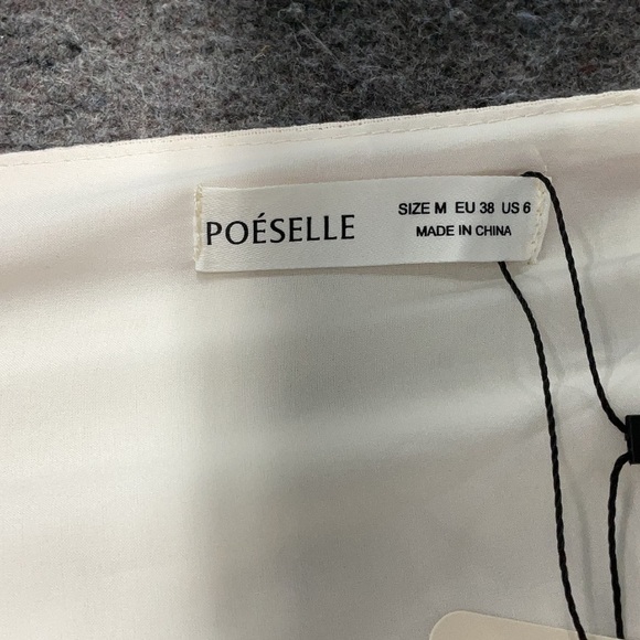 Poeselle Women's Striped Sweetheart Neck Ruffle Trim Peplum Hem Blouse shein - Picture 5 of 8